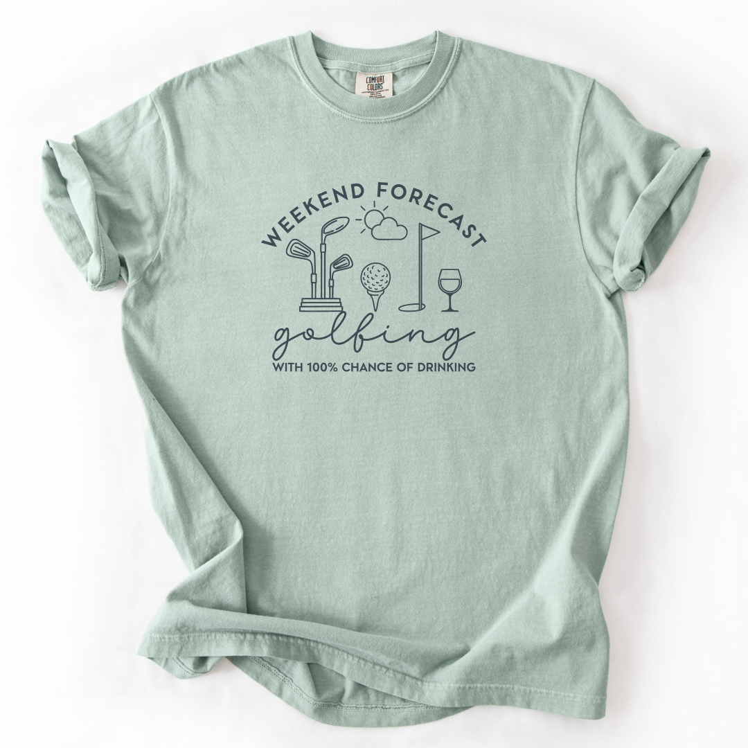 Weekend Forecast Golfing T-Shirt
