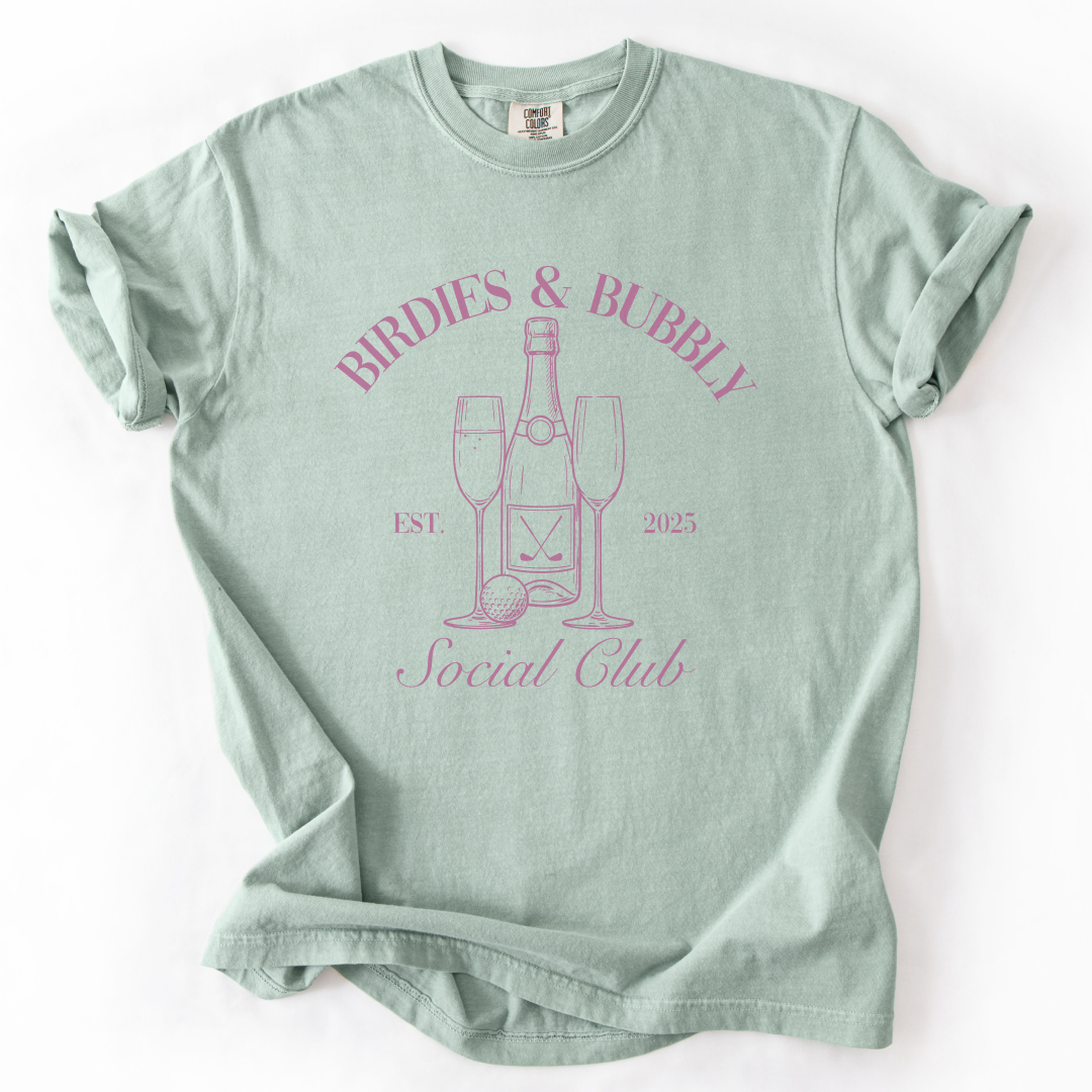 Birdies & Bubbly Social Club T-Shirt