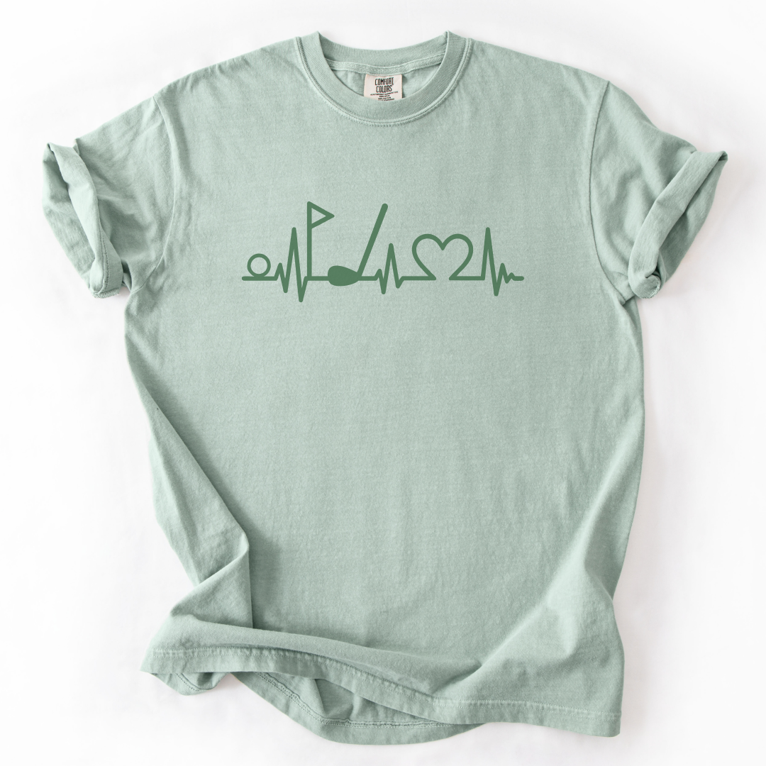 Heart Beating For Golf T-Shirt