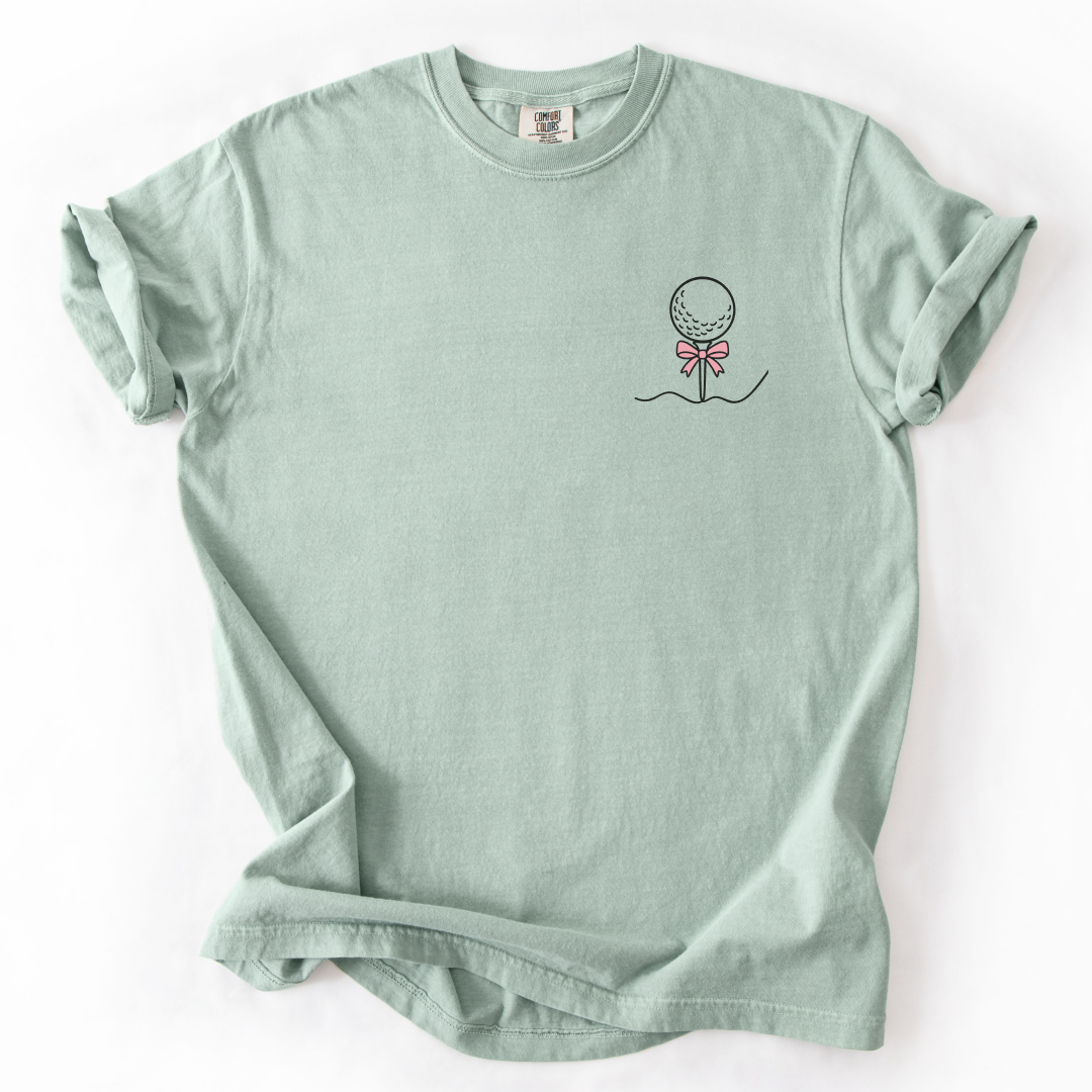 Golf Ball Pink Bow T-Shirt