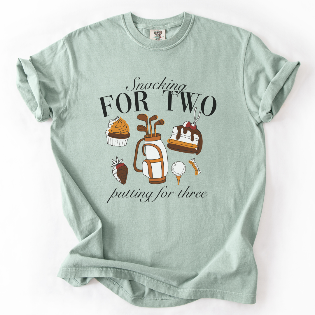Snacking For Two, Putting For Three T-Shirt