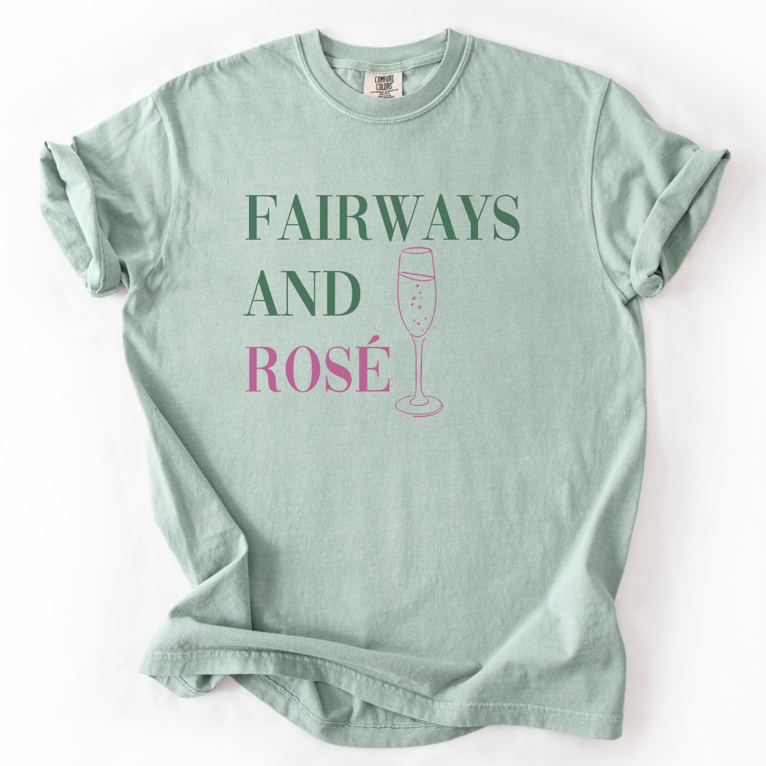 Fairways And Rose Golf T-Shirt
