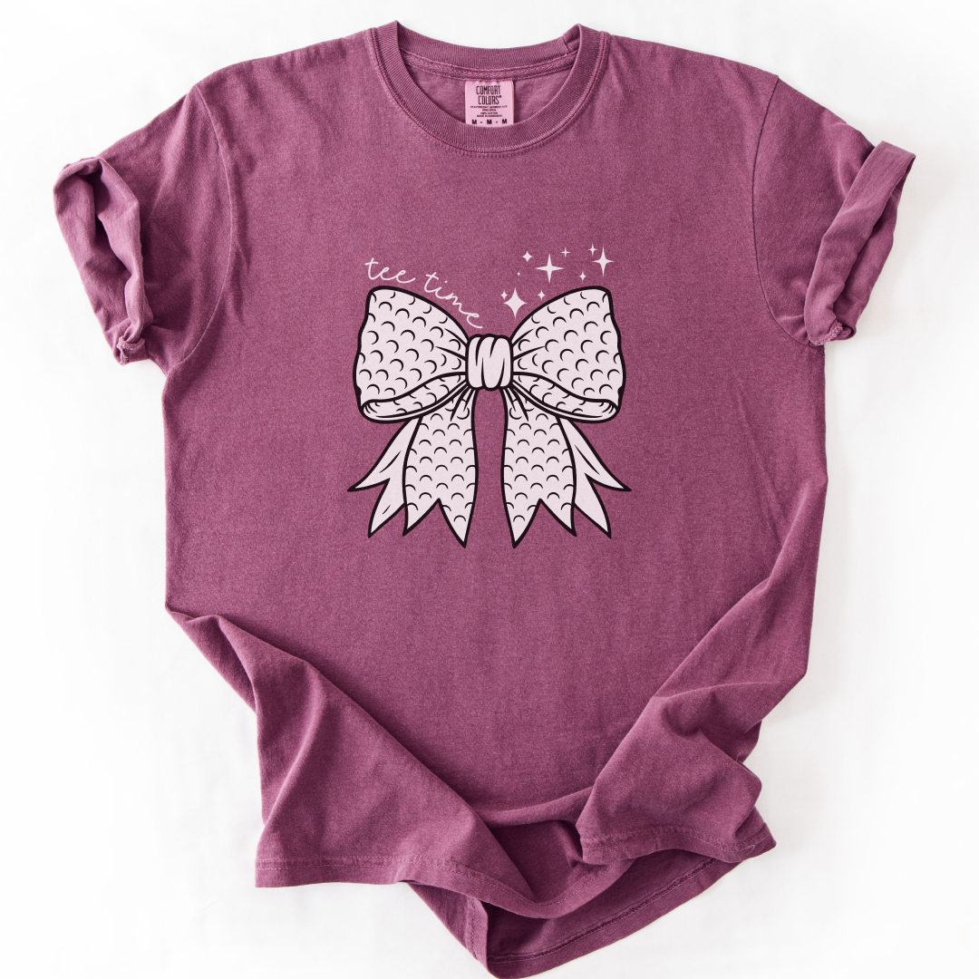 Tee Time Golf Bow T-Shirt
