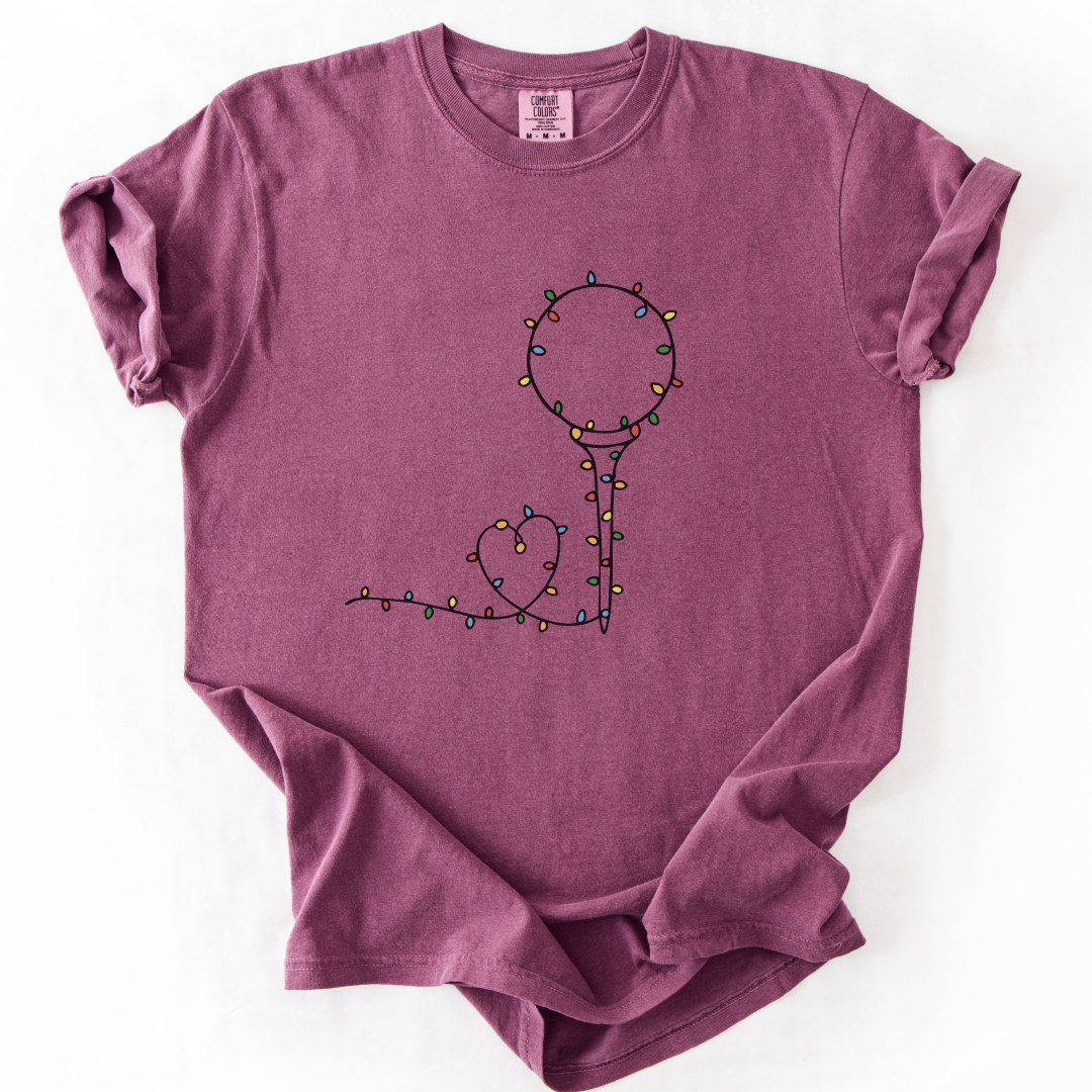 Christmas Light Golf Ball T-Shirt