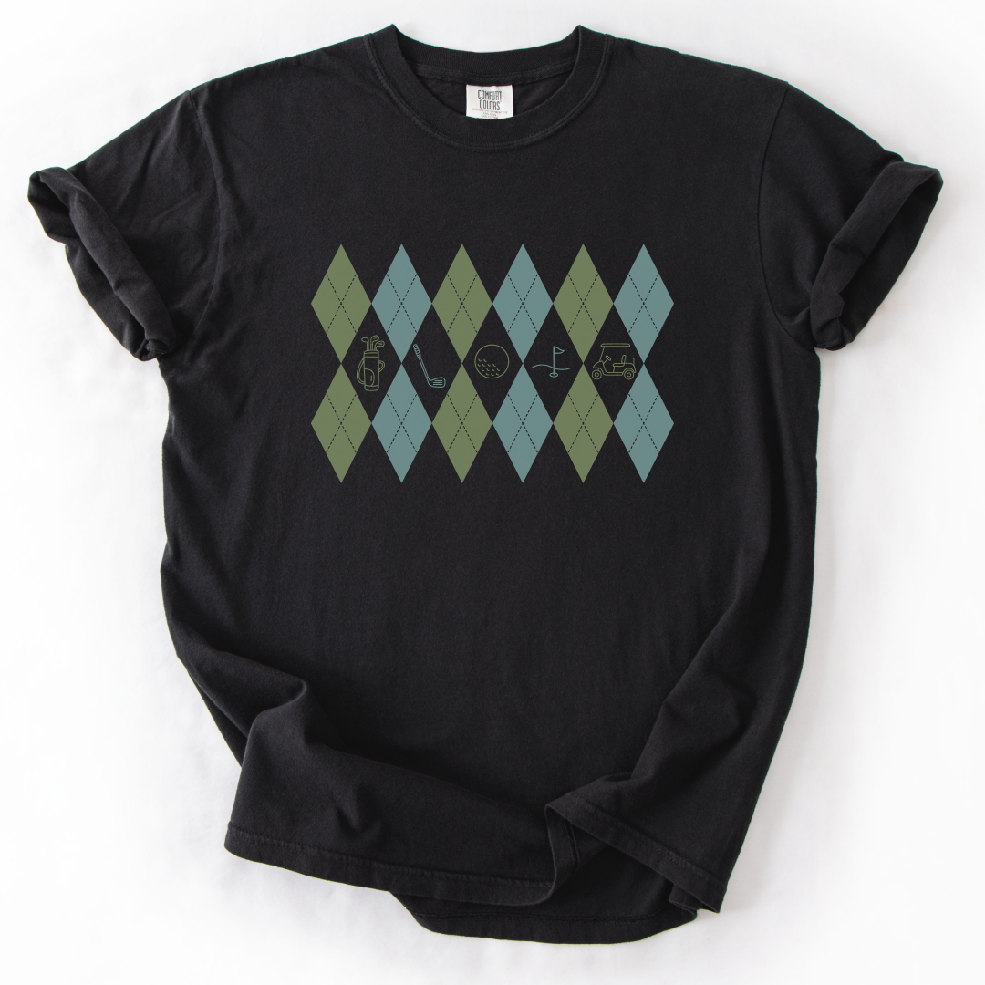Argyle Golf Pattern T-Shirt