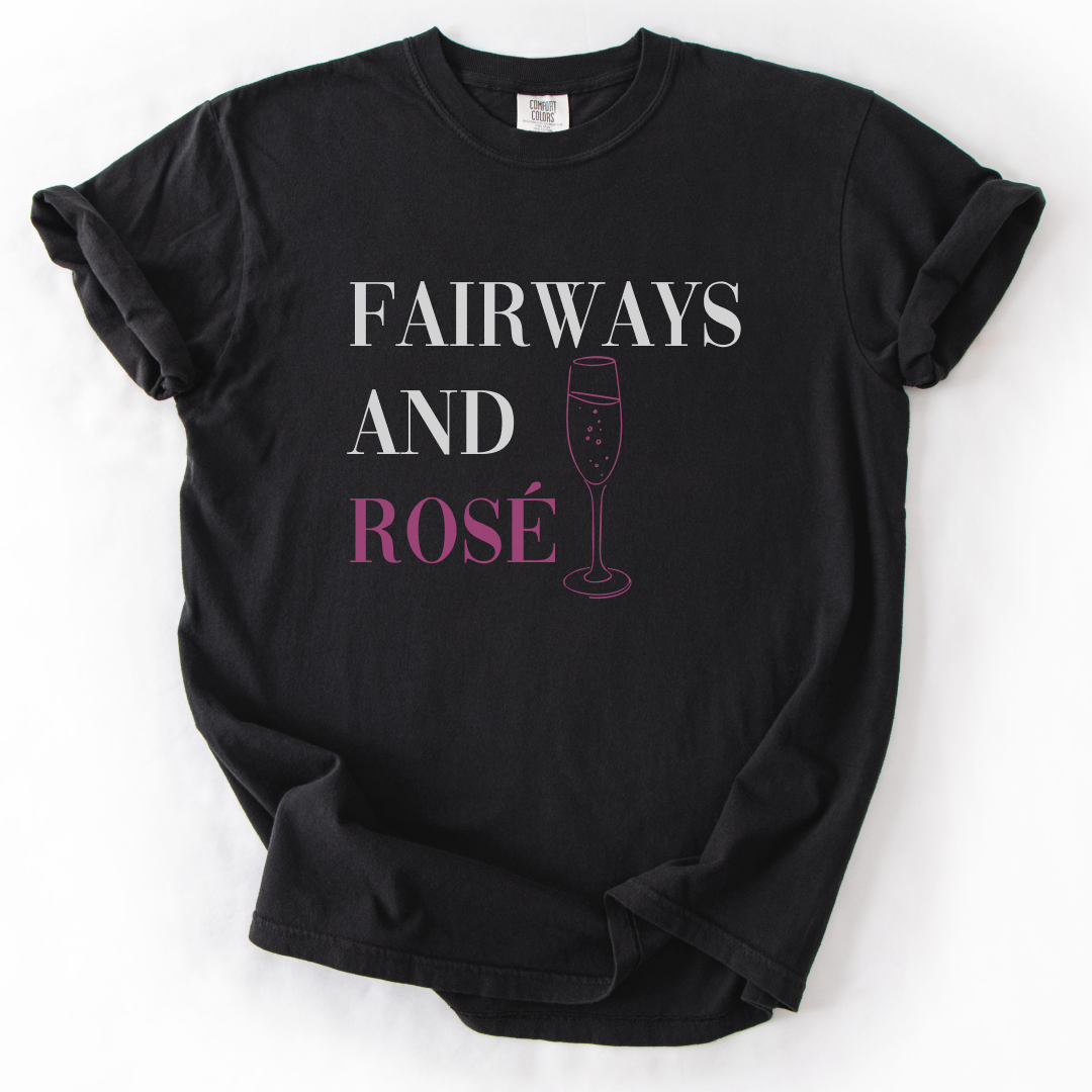 Fairways And Rose Golf T-Shirt