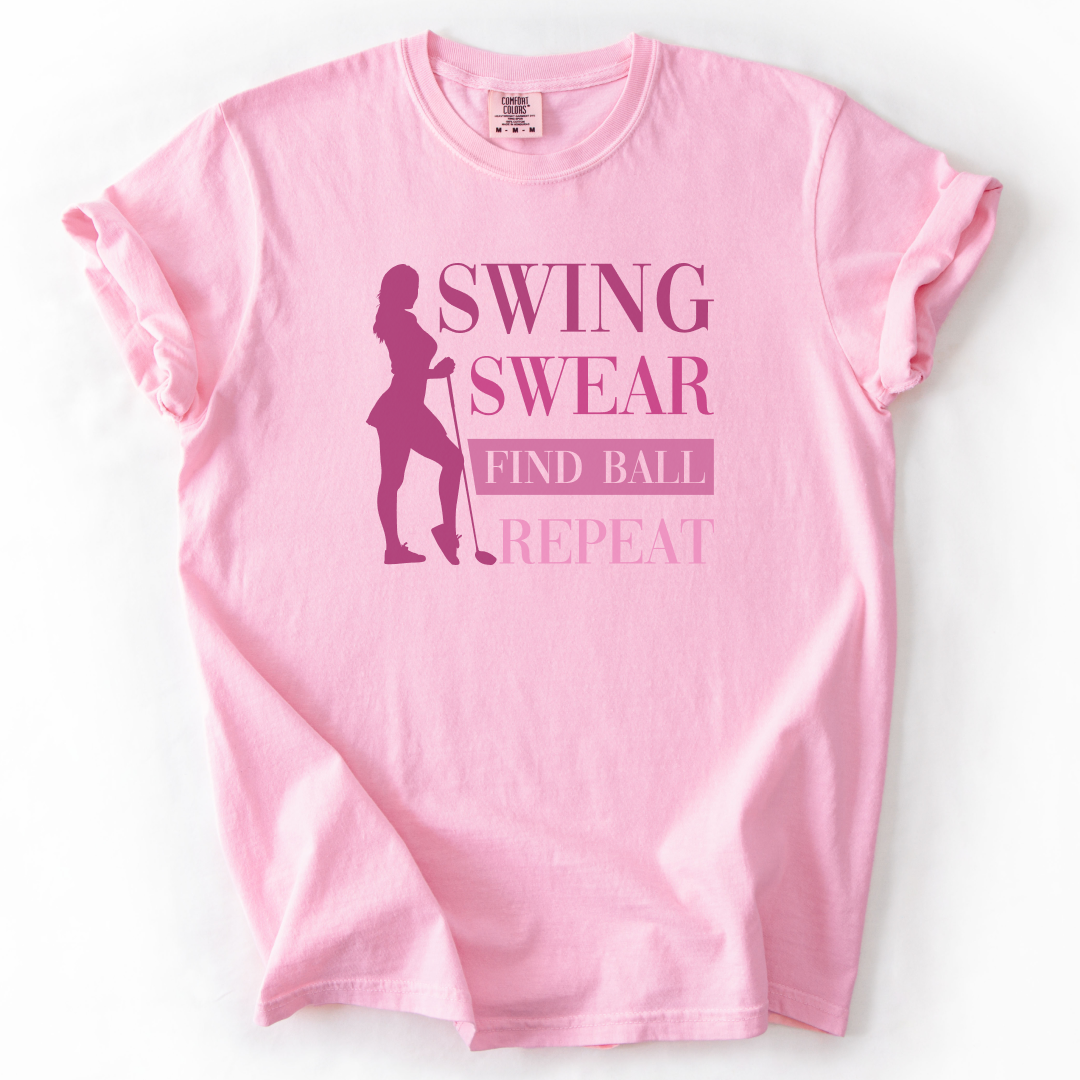 Swing Swear Find Golf Repeat T-Shirt