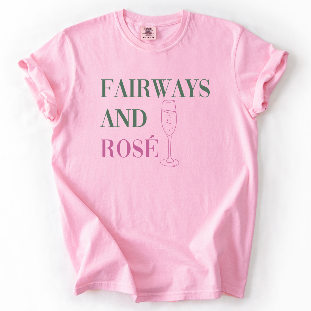 Fairways And Rose Golf T-Shirt