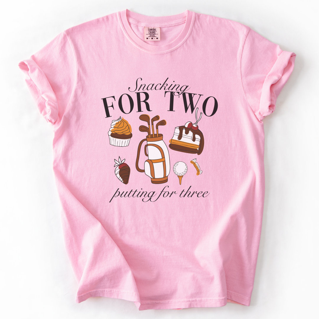 Snacking For Two, Putting For Three T-Shirt