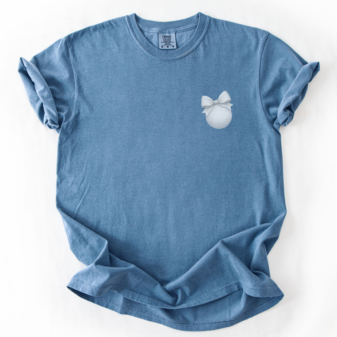 Glitter Bow Golf Ball T-Shirt