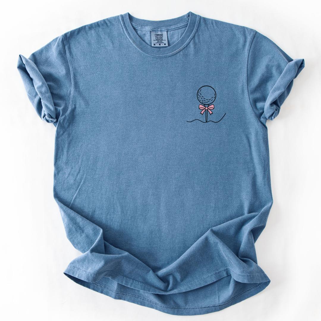 Golf Ball Pink Bow T-Shirt