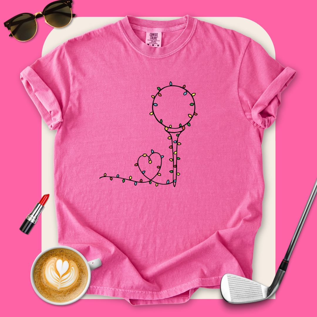 Christmas Light Golf Ball T-Shirt