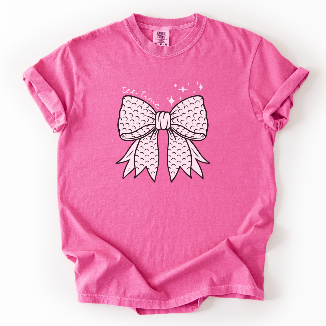 Tee Time Golf Bow T-Shirt
