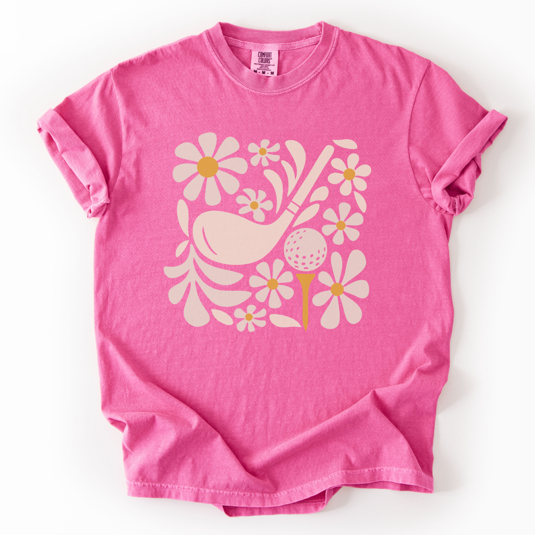 Boho Flower Golf T-Shirt