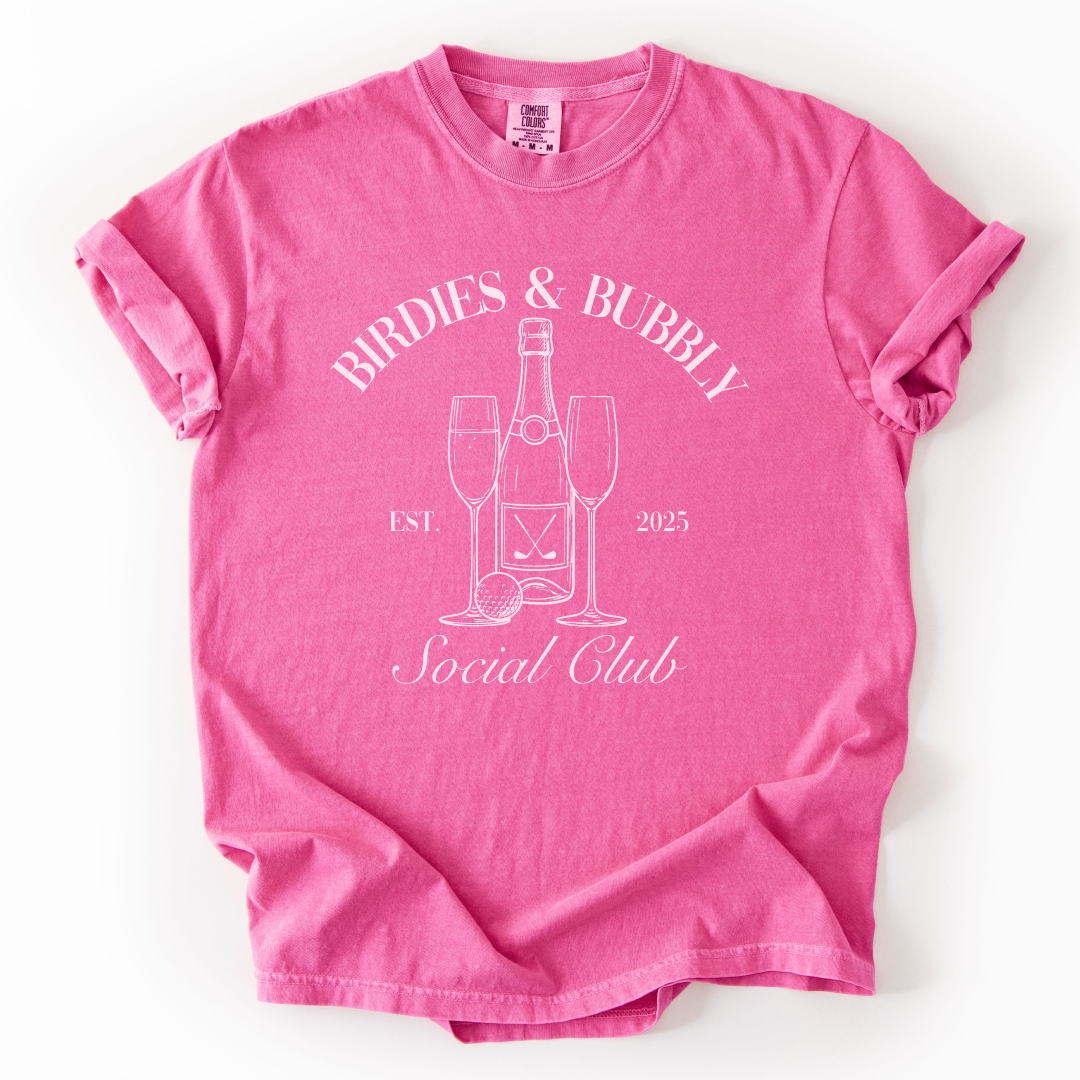 Birdies & Bubbly Social Club T-Shirt