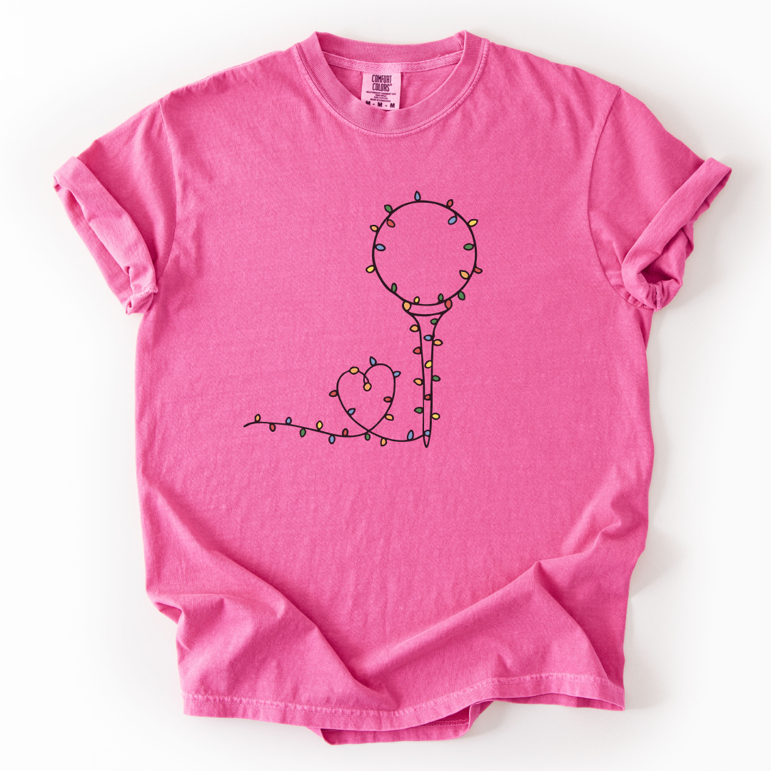 Christmas Light Golf Ball T-Shirt