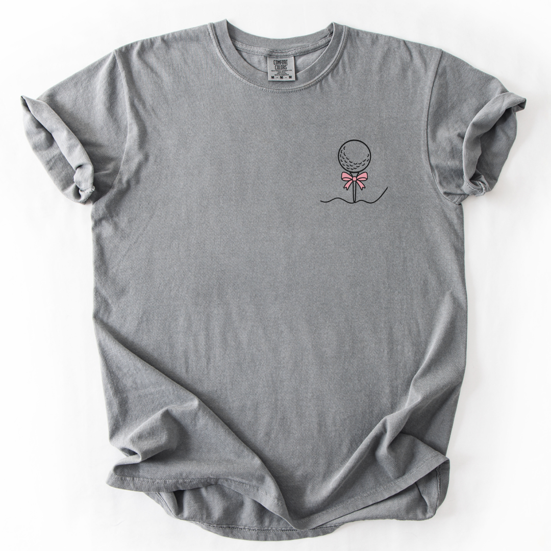 Golf Ball Pink Bow T-Shirt