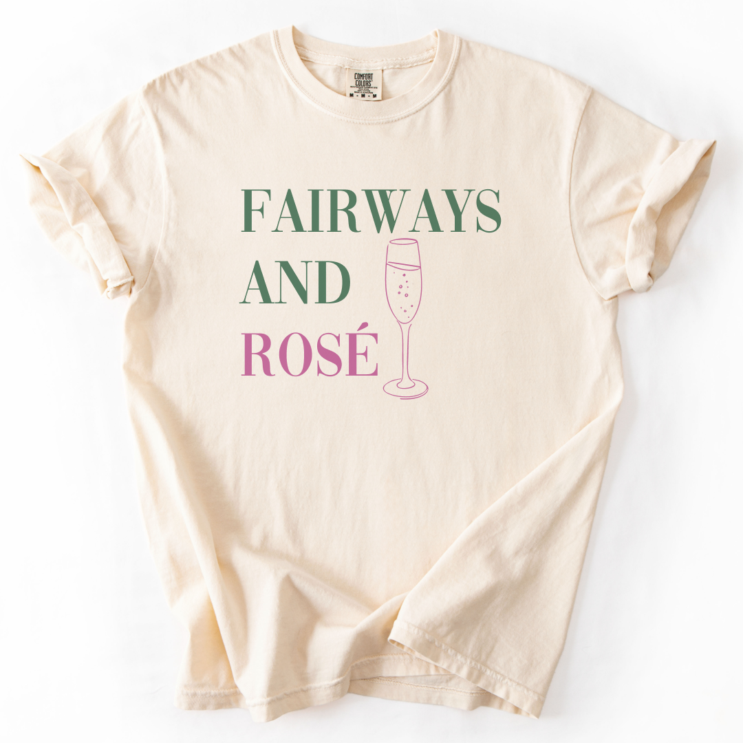Fairways And Rose Golf T-Shirt