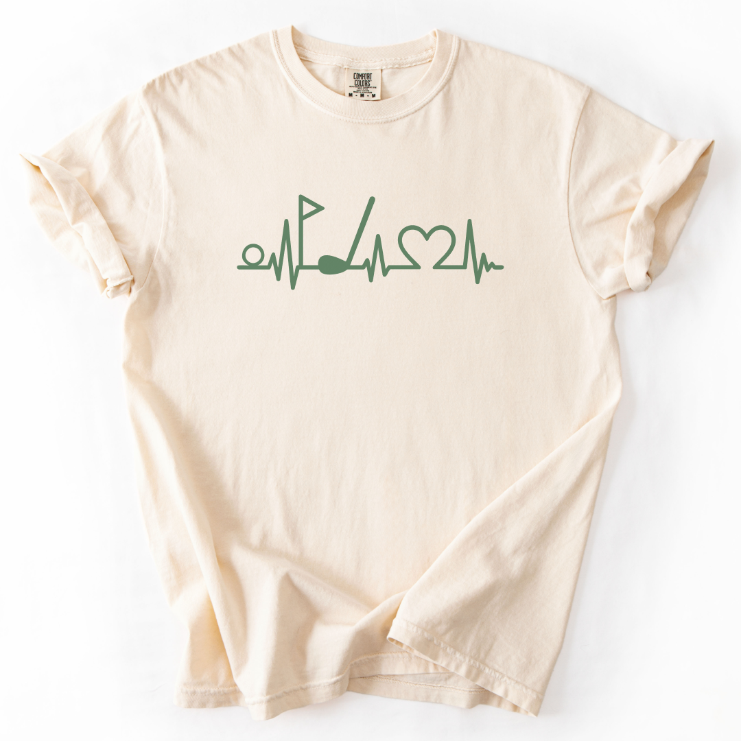 Heart Beating For Golf T-Shirt