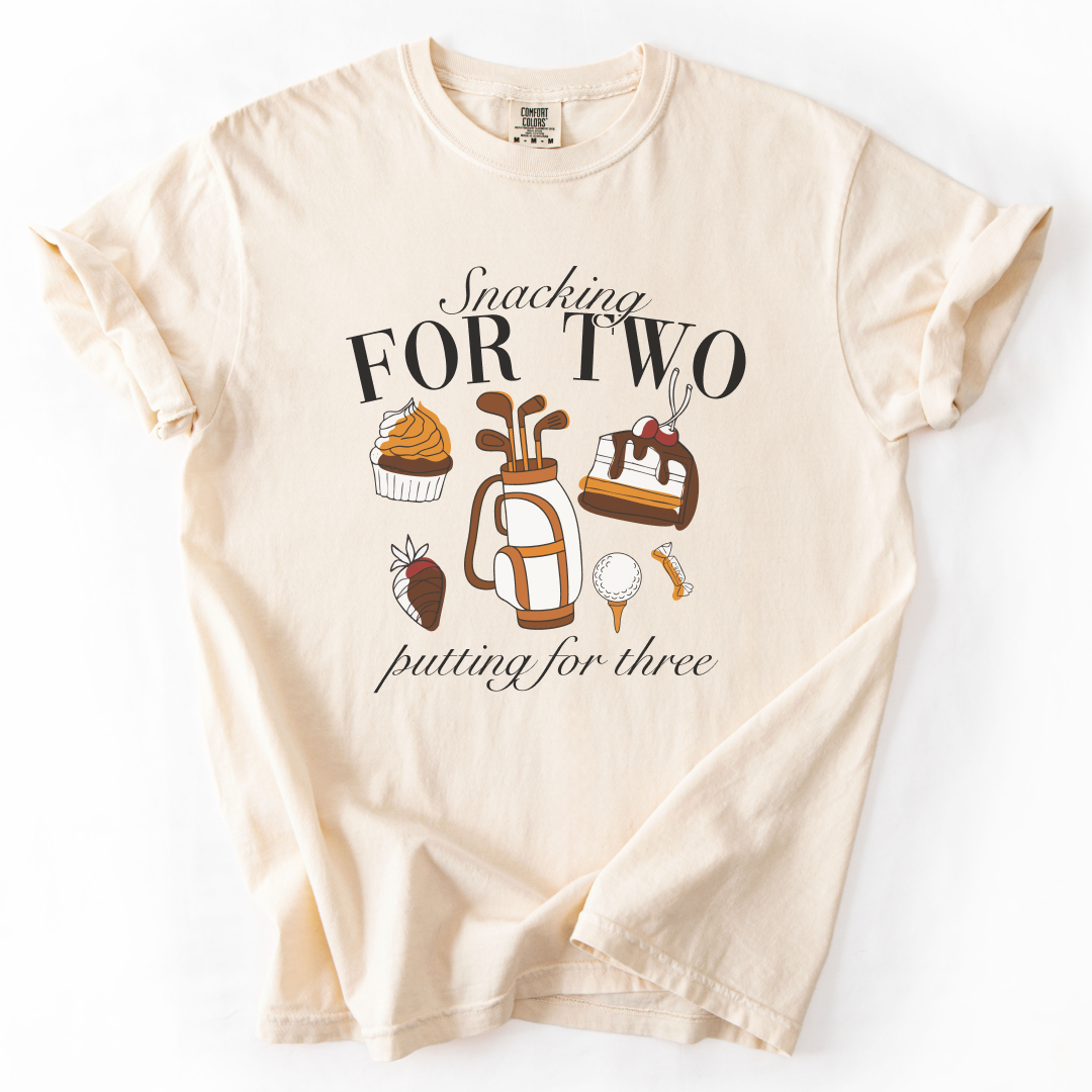 Snacking For Two, Putting For Three T-Shirt