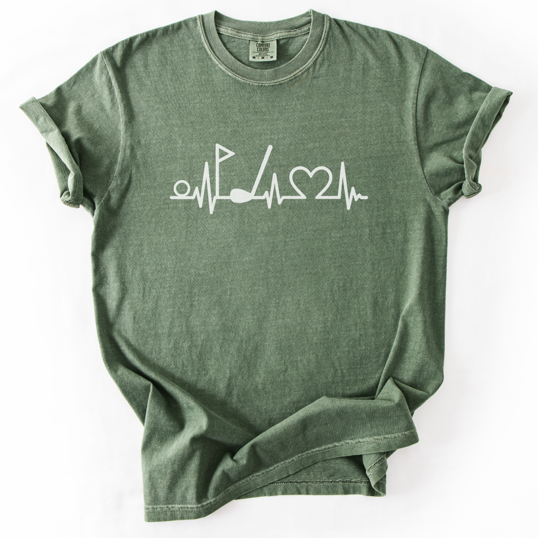Heart Beating For Golf T-Shirt
