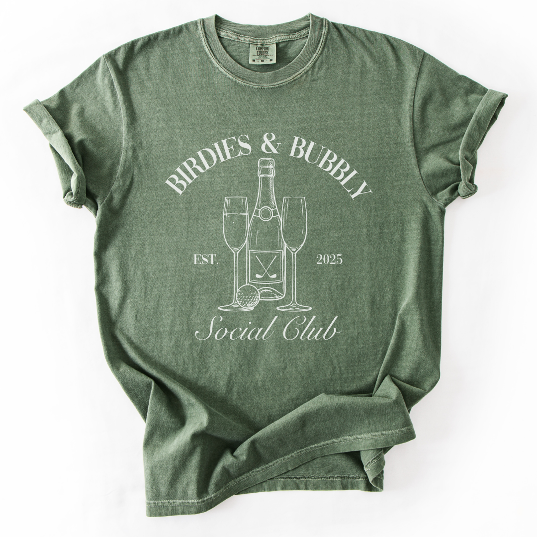 Birdies & Bubbly Social Club T-Shirt