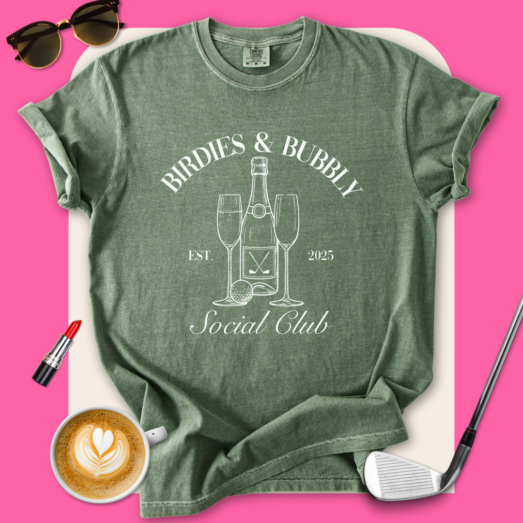 Birdies & Bubbly Social Club T-Shirt