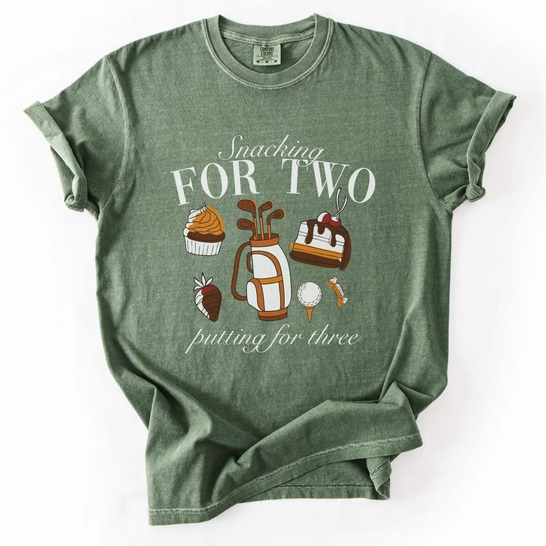 Snacking For Two, Putting For Three T-Shirt