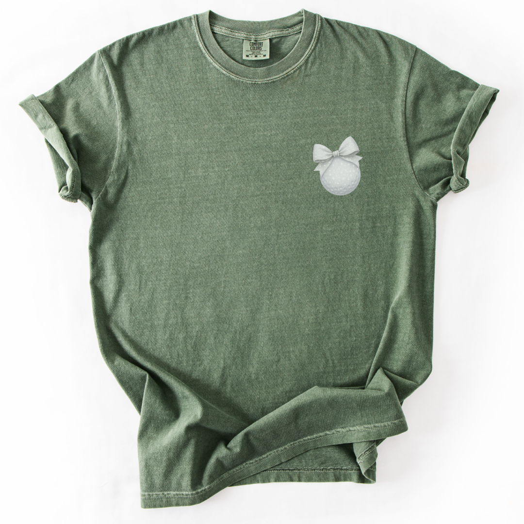 Glitter Bow Golf Ball T-Shirt