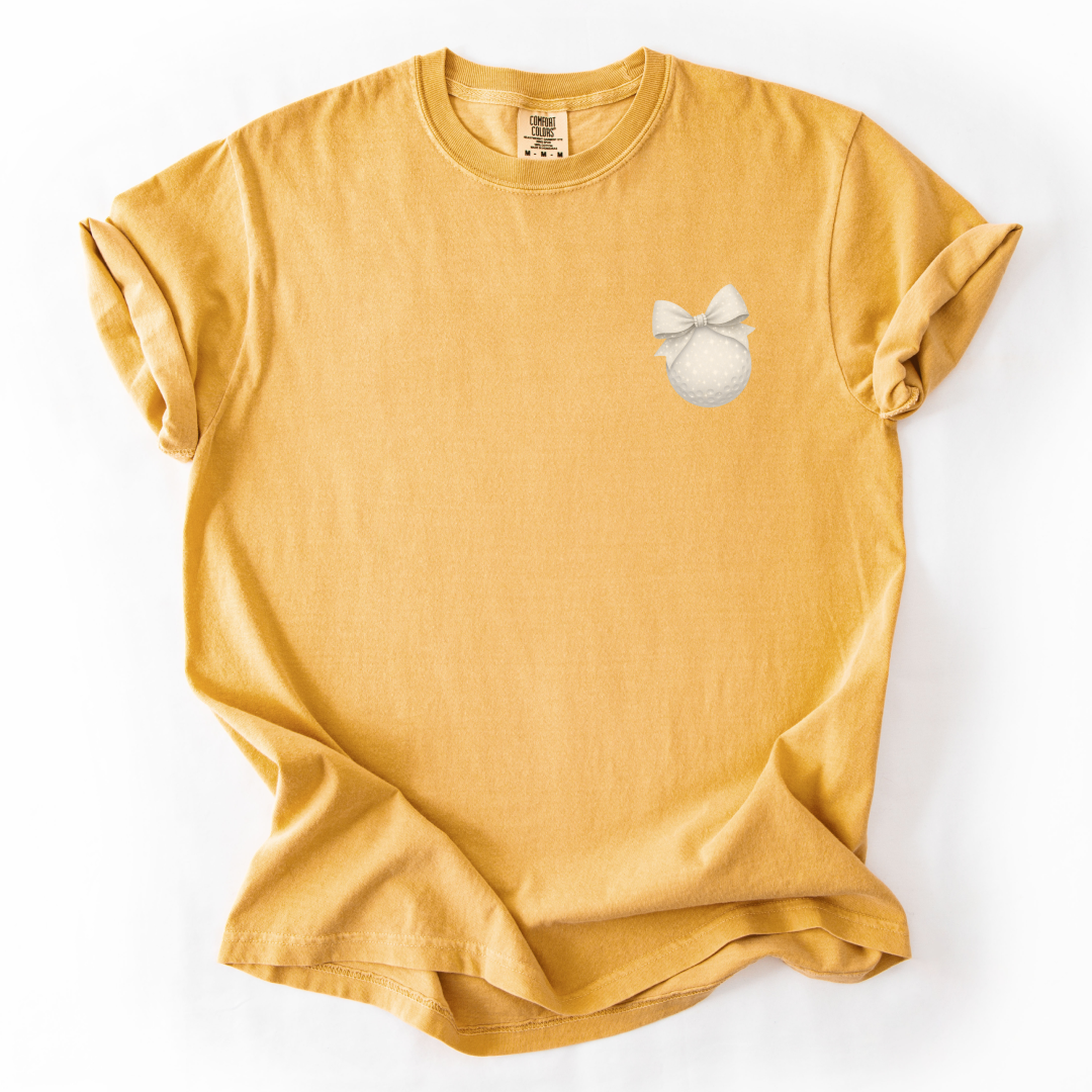 Glitter Bow Golf Ball T-Shirt