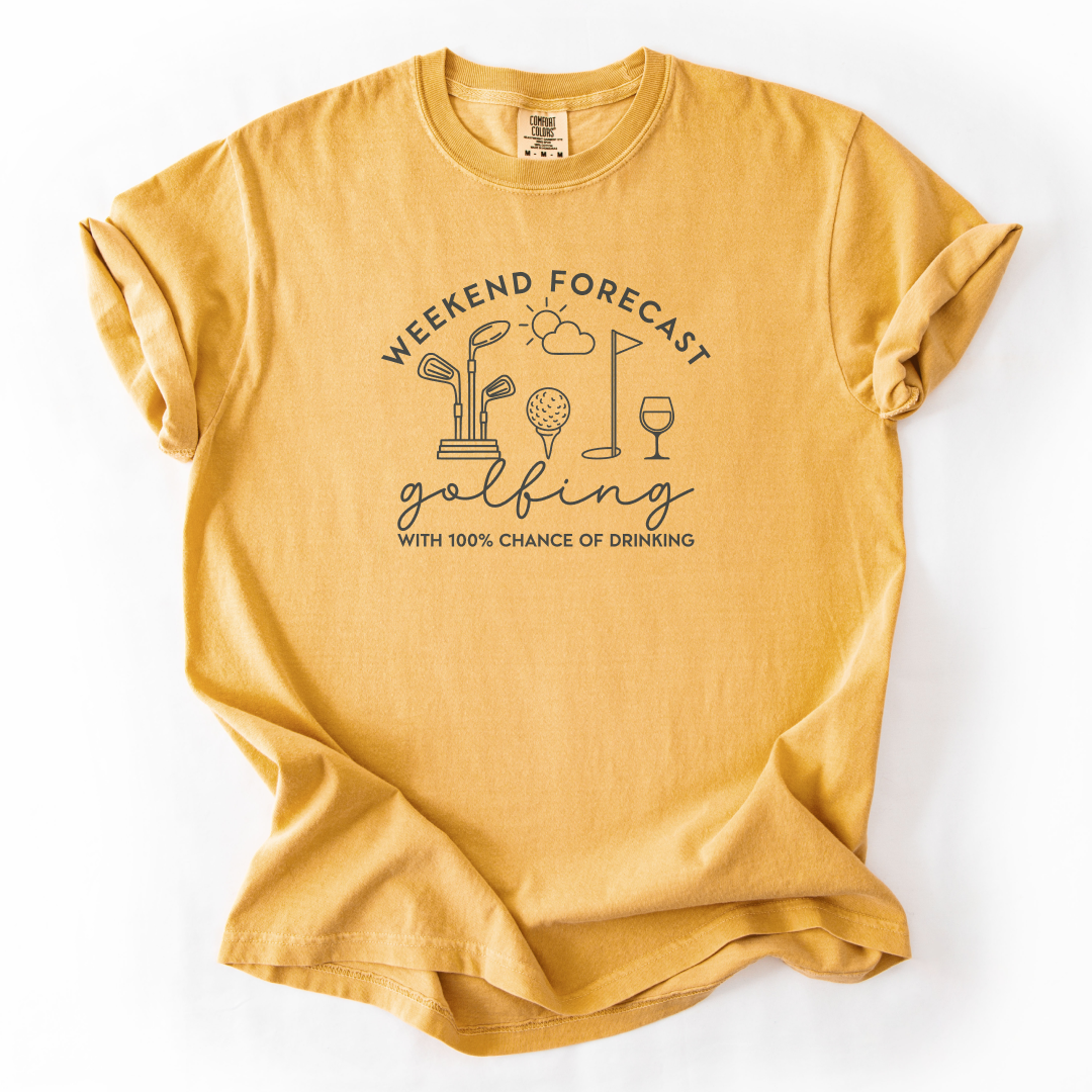 Weekend Forecast Golfing T-Shirt