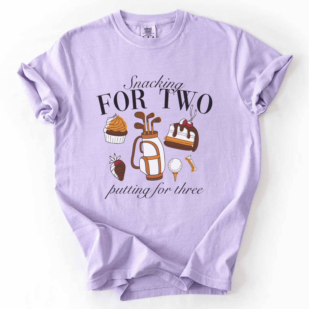 Snacking For Two, Putting For Three T-Shirt
