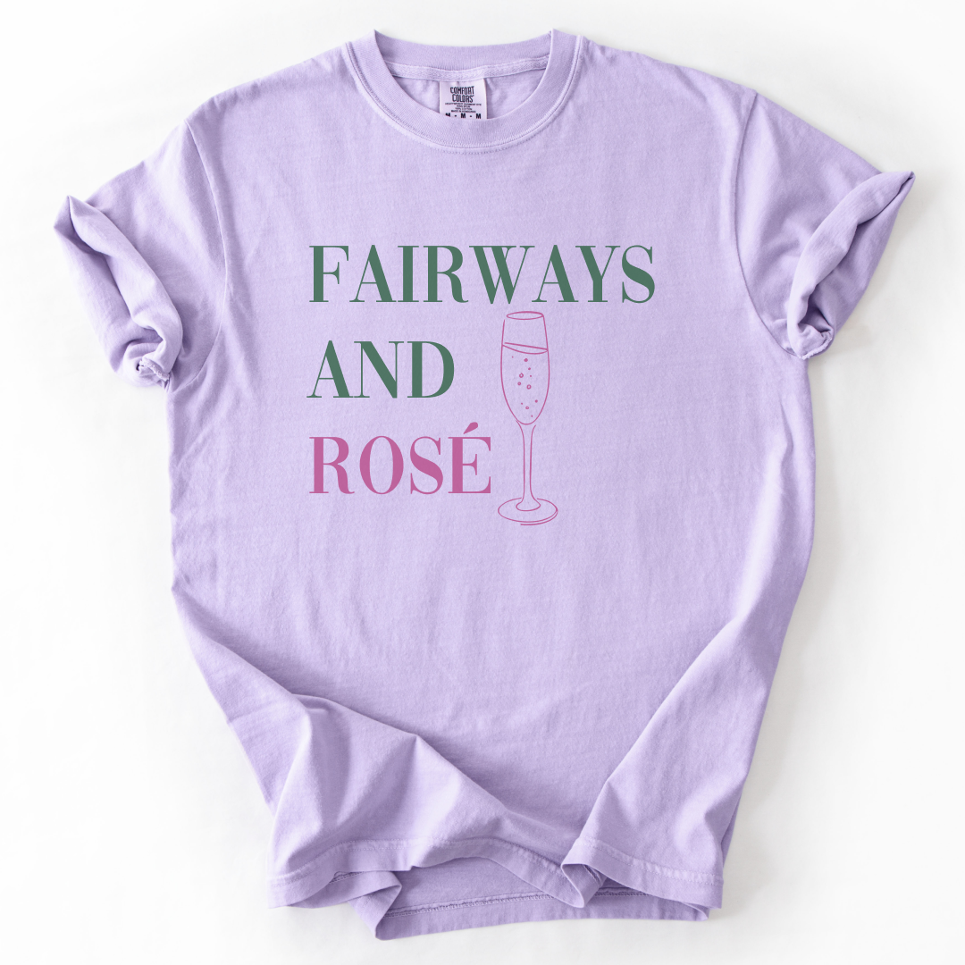 Fairways And Rose Golf T-Shirt