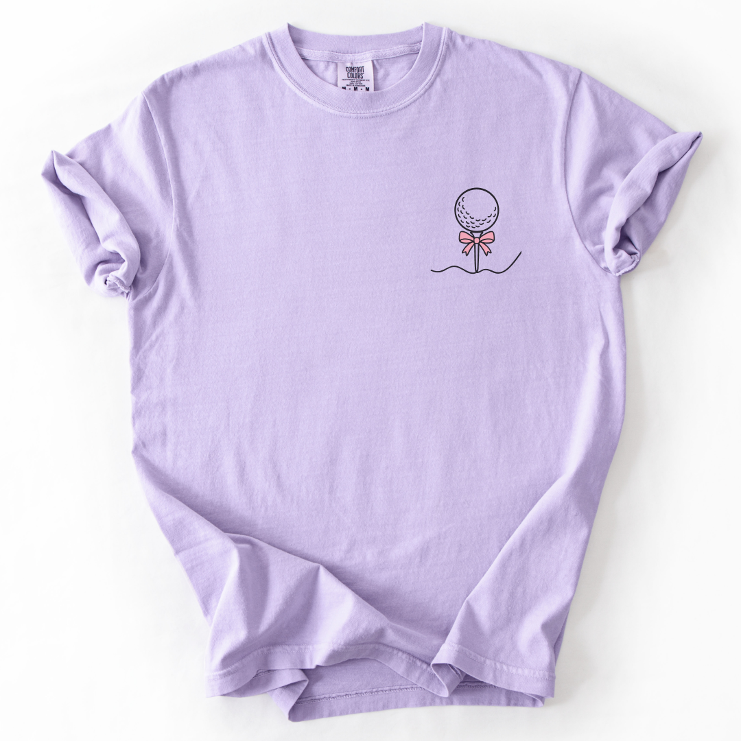 Golf Ball Pink Bow T-Shirt