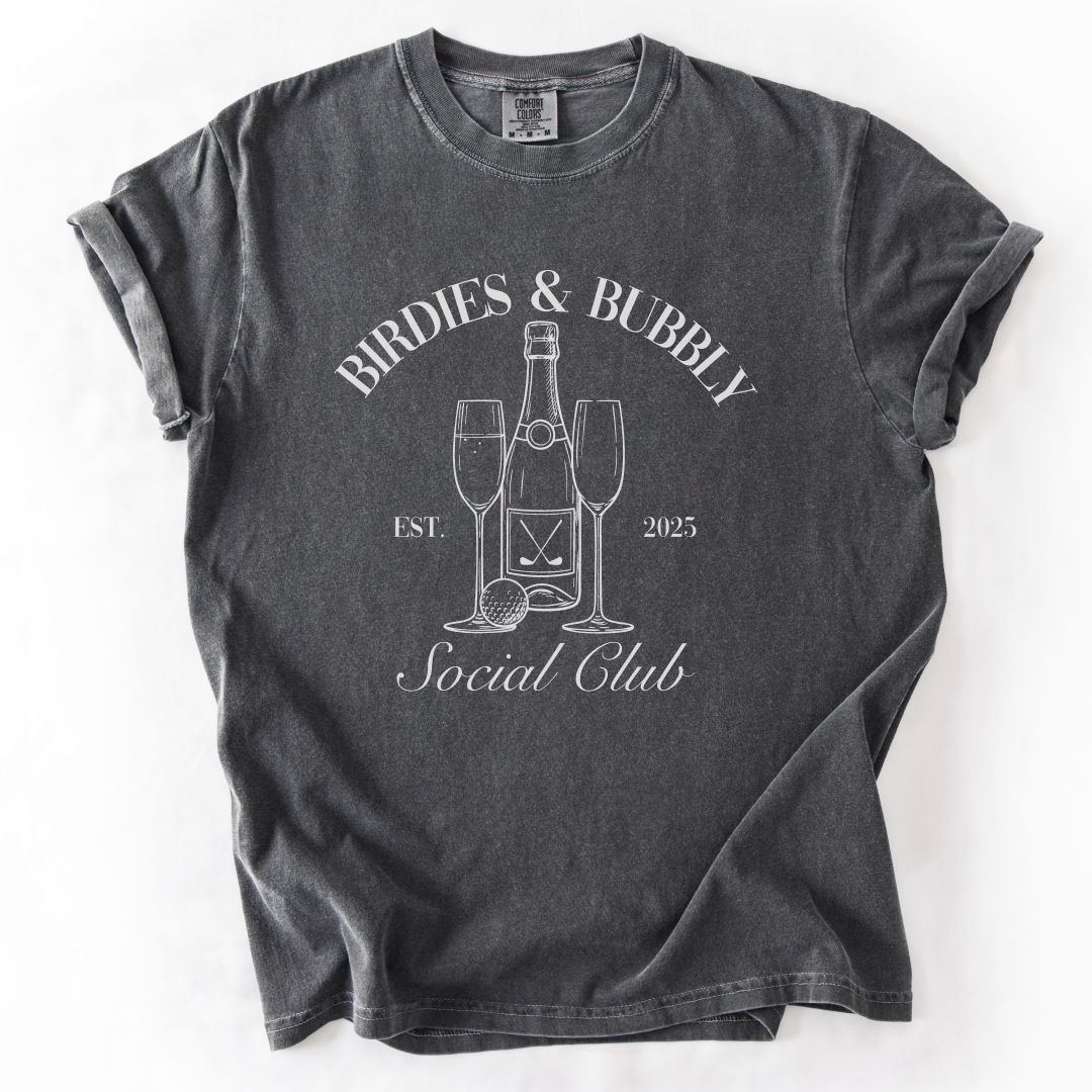 Birdies & Bubbly Social Club T-Shirt