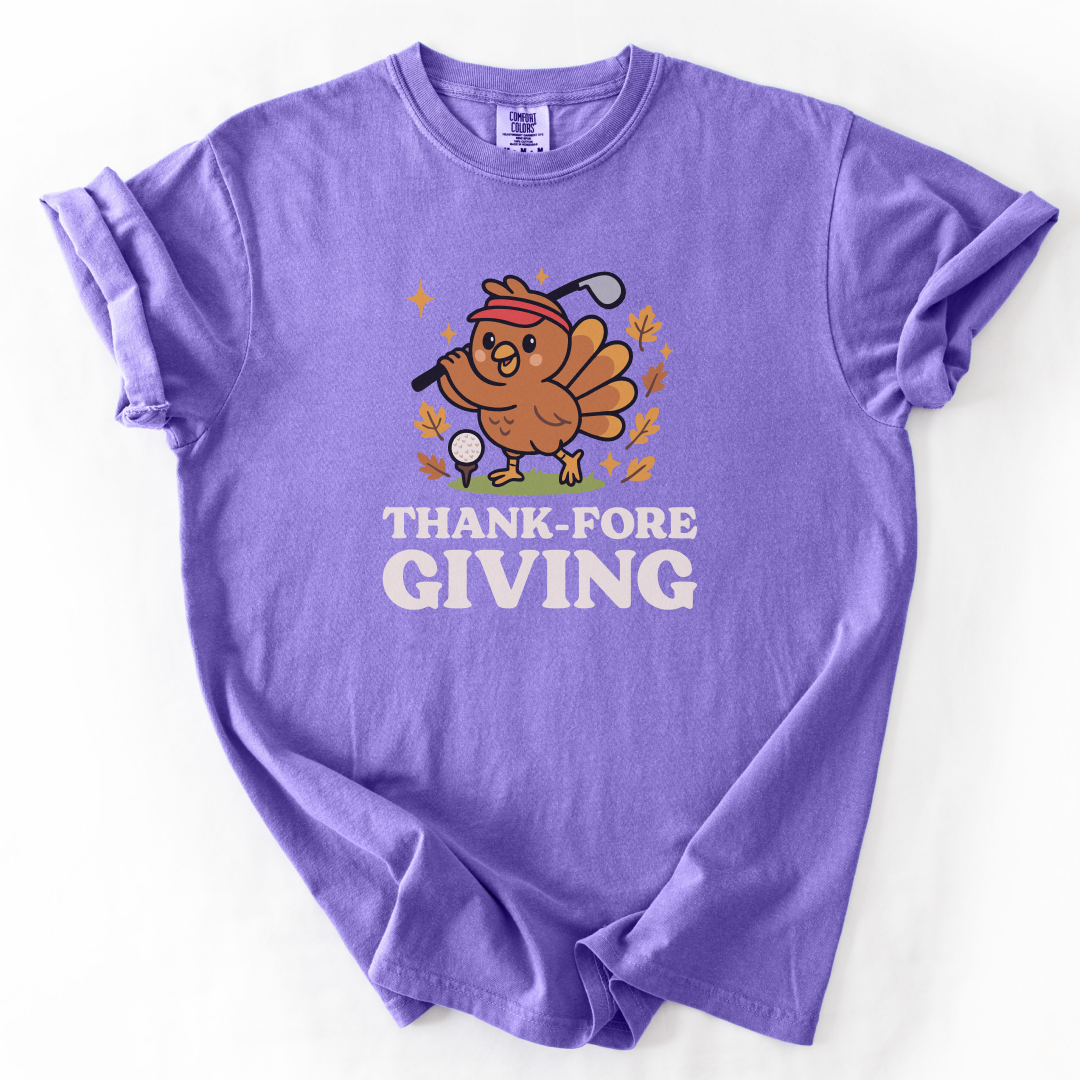 Thank-Fore-Giving Golf T-Shirt