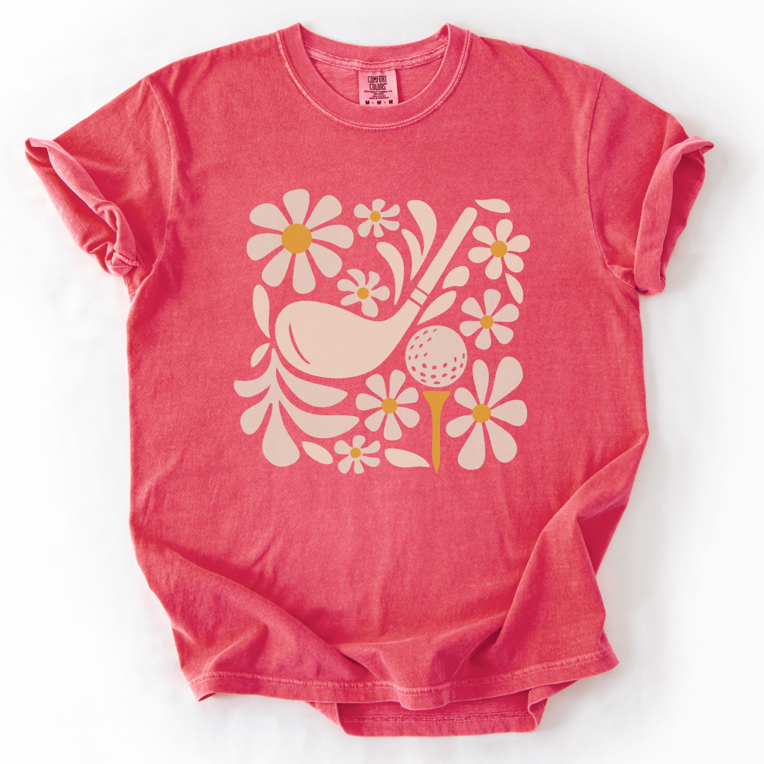 Boho Flower Golf T-Shirt