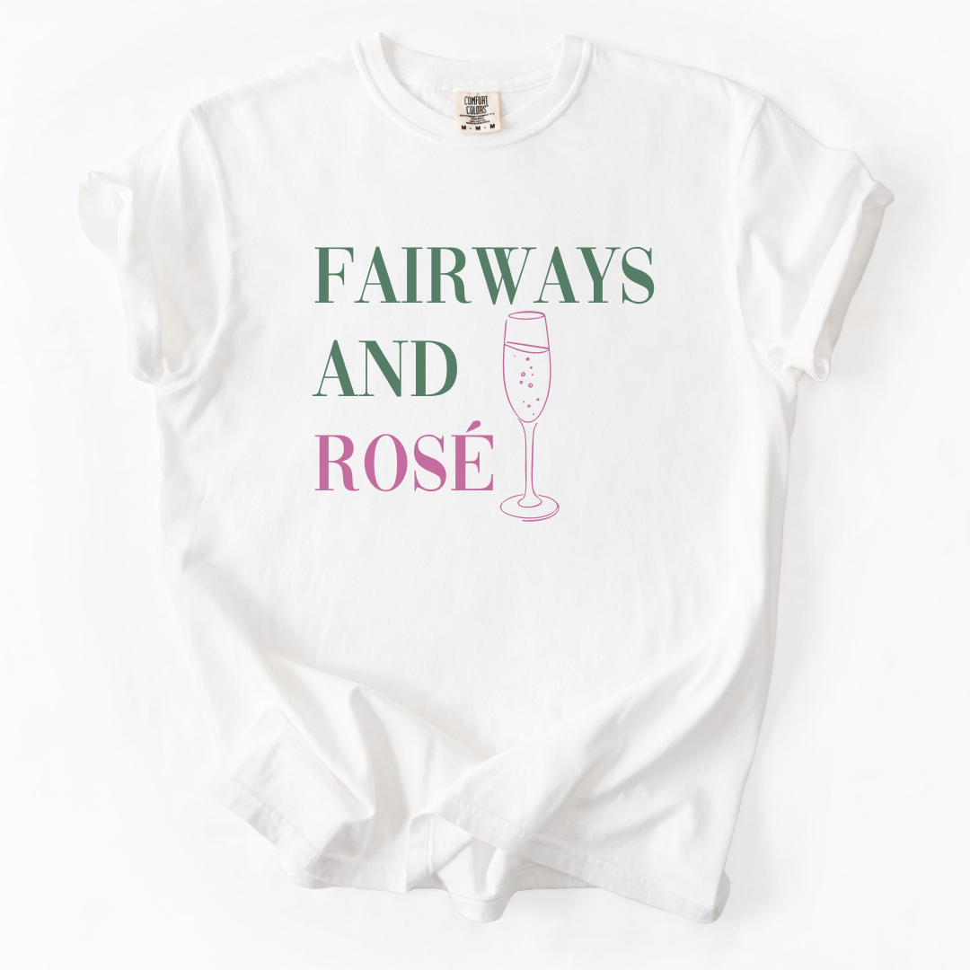 Fairways And Rose Golf T-Shirt