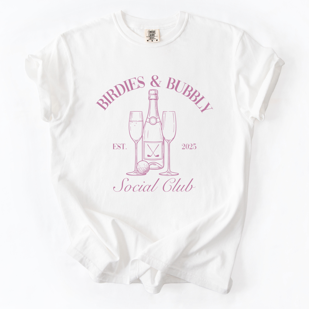 Birdies & Bubbly Social Club T-Shirt