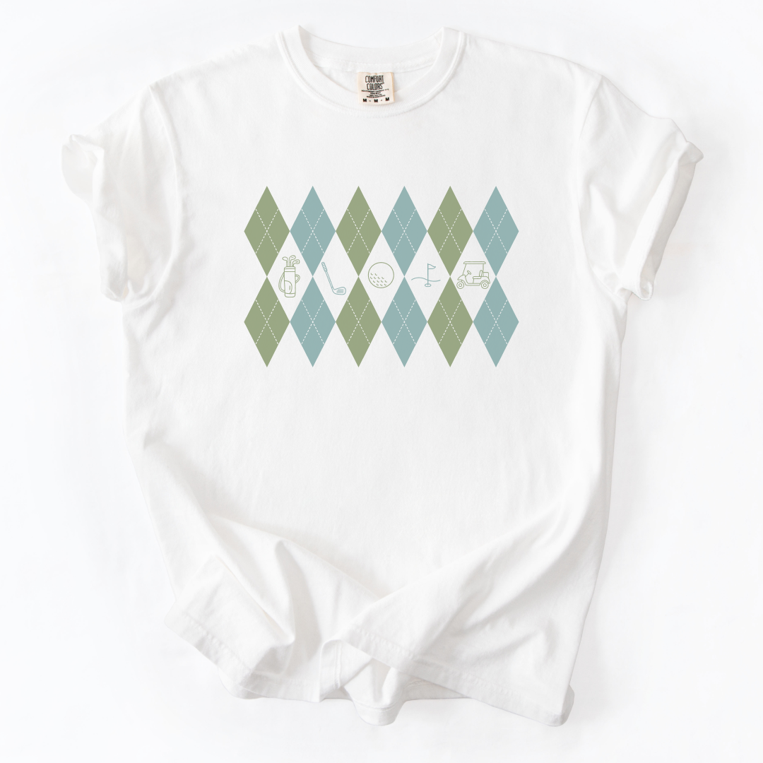Argyle Golf Pattern T-Shirt