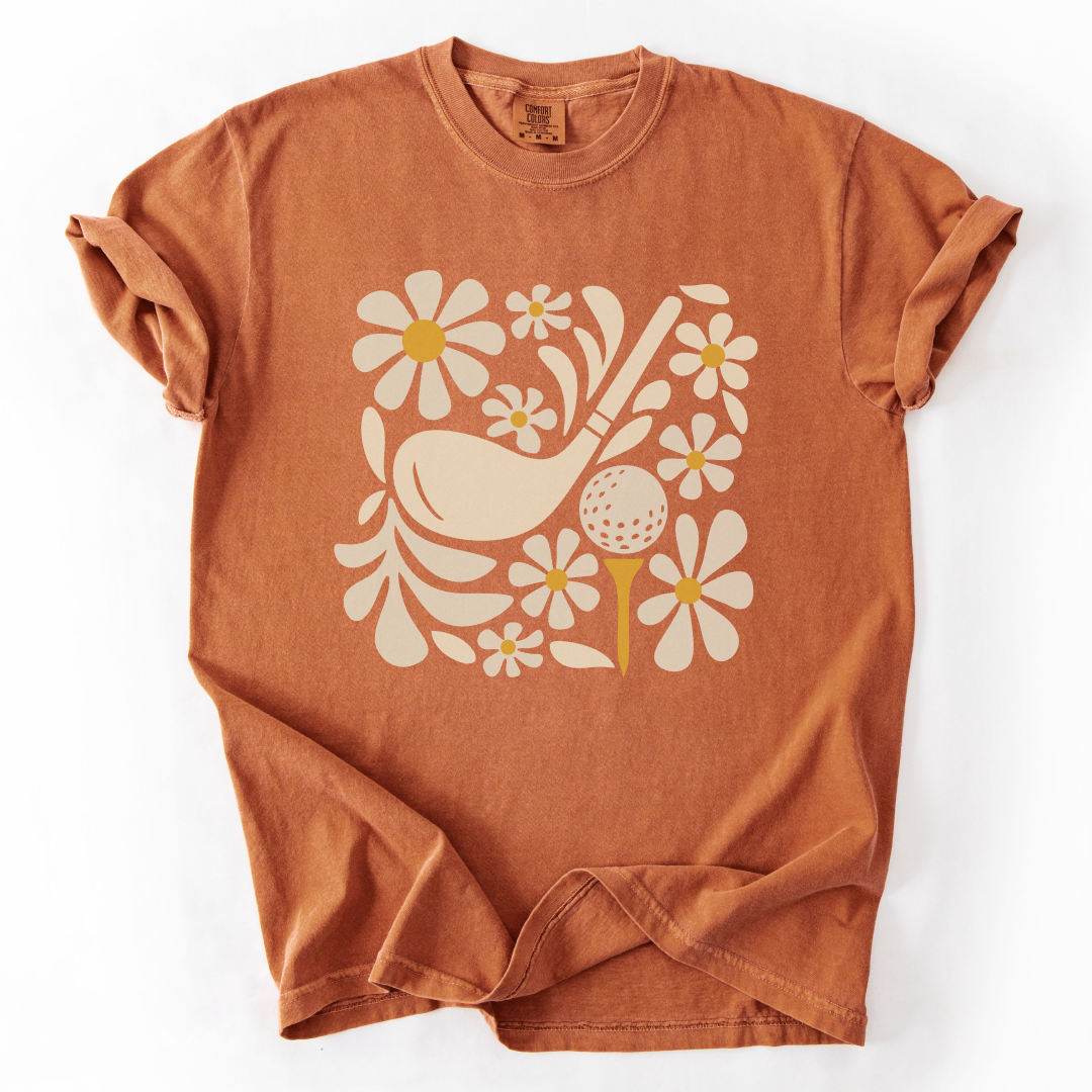 Boho Flower Golf T-Shirt