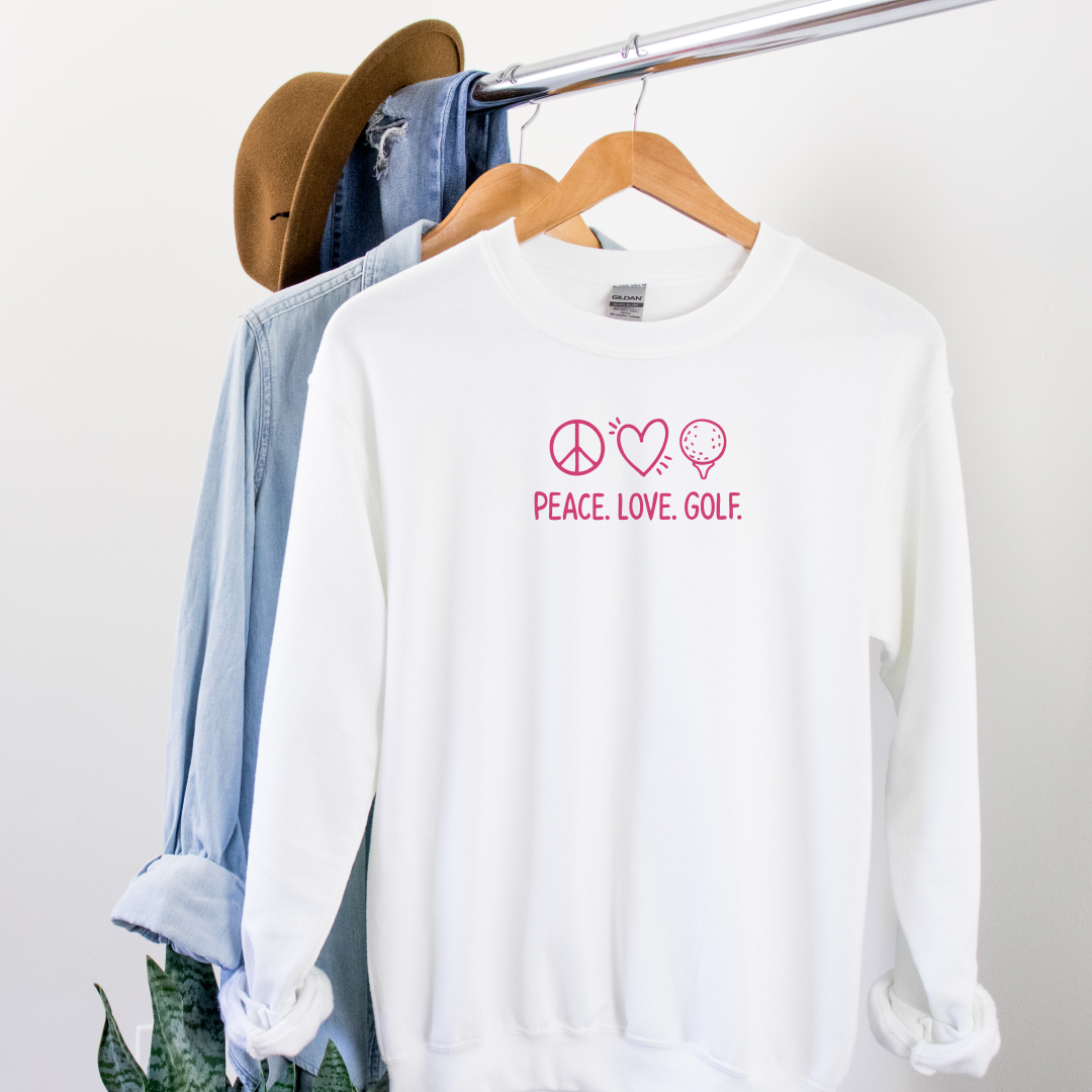 Peace. Love. Golf. Sweatshirt