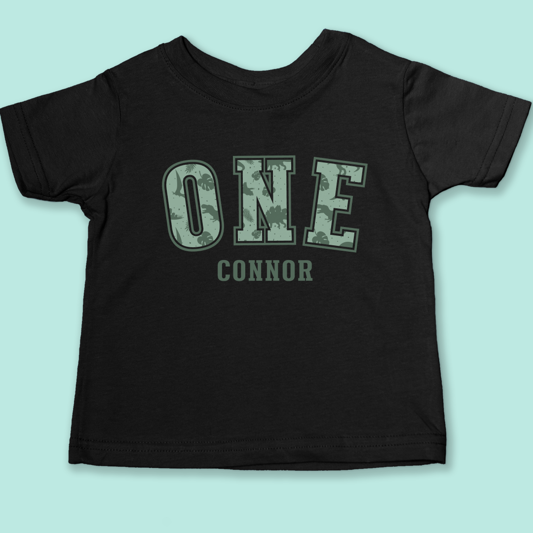 One Dinosaur Pattern T-Shirt