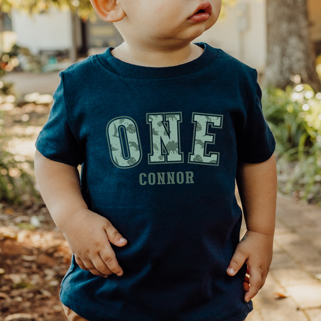 One Dinosaur Pattern T-Shirt