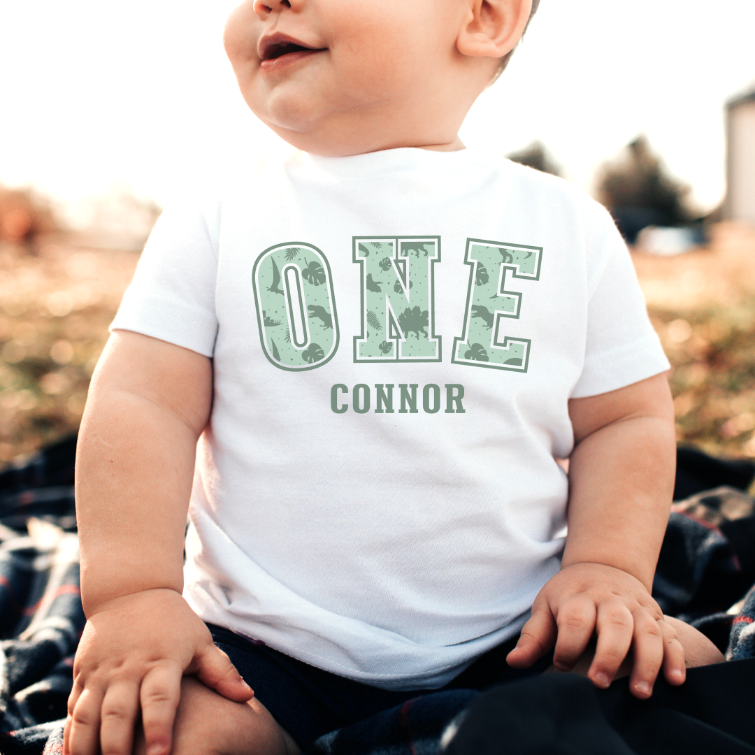 One Dinosaur Pattern T-Shirt