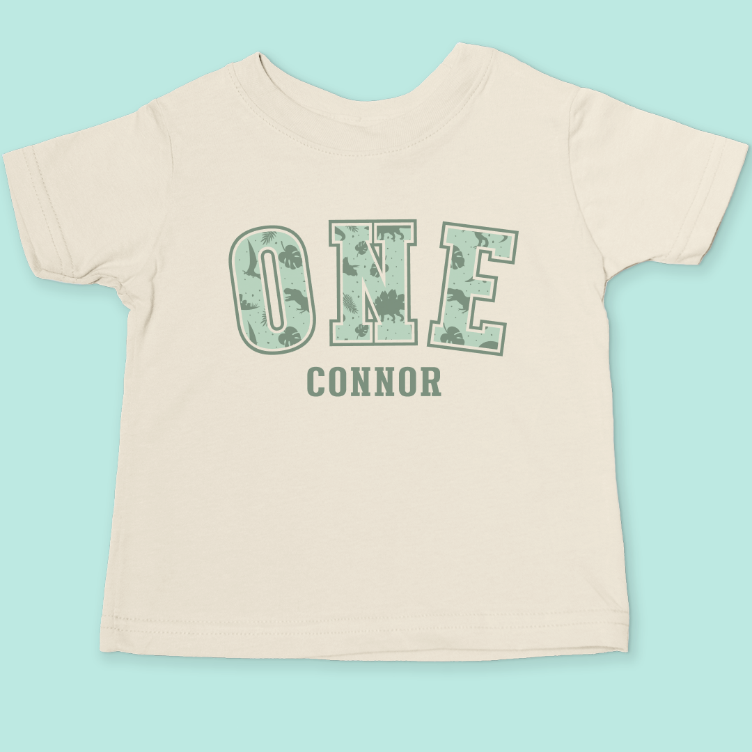 One Dinosaur Pattern T-Shirt