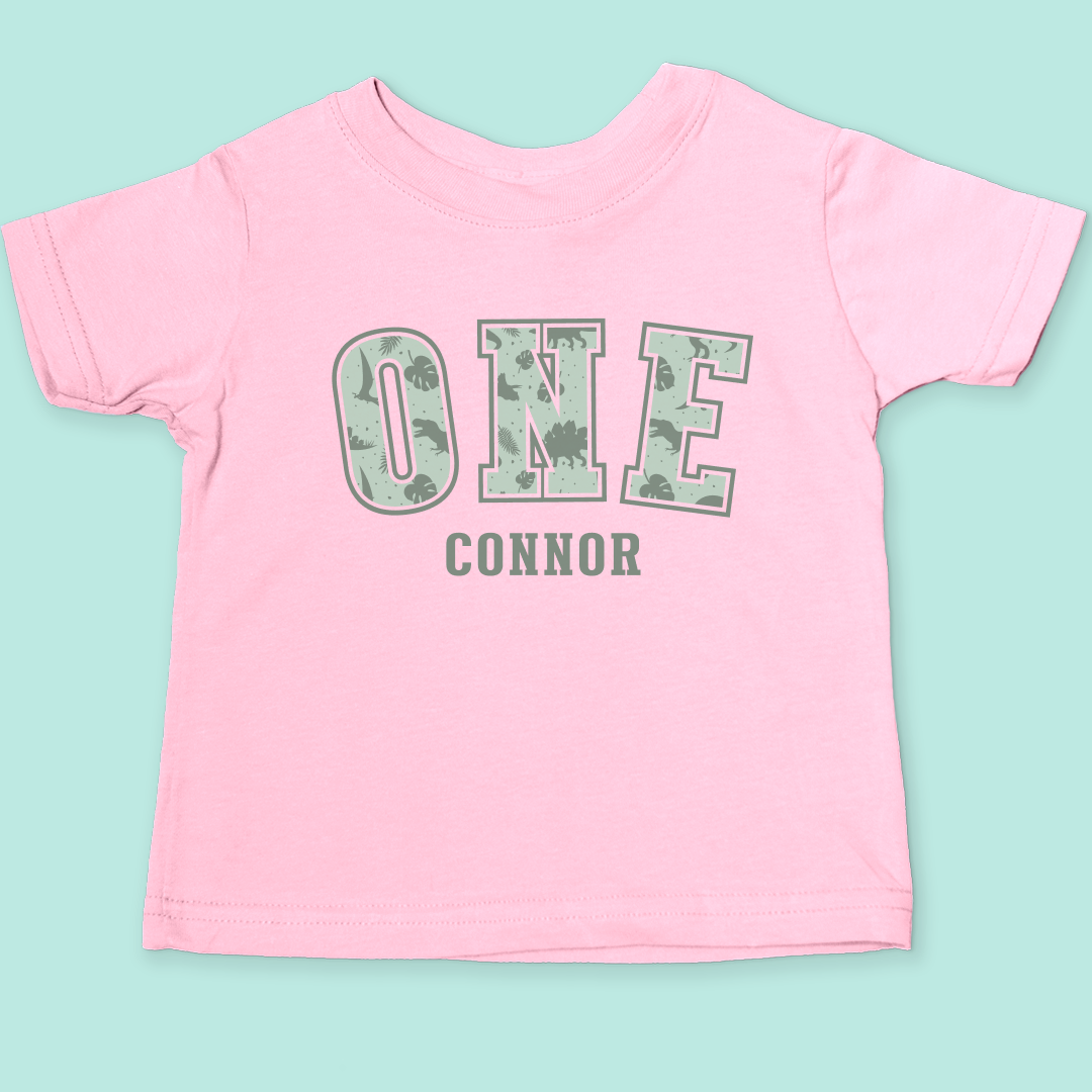 One Dinosaur Pattern T-Shirt