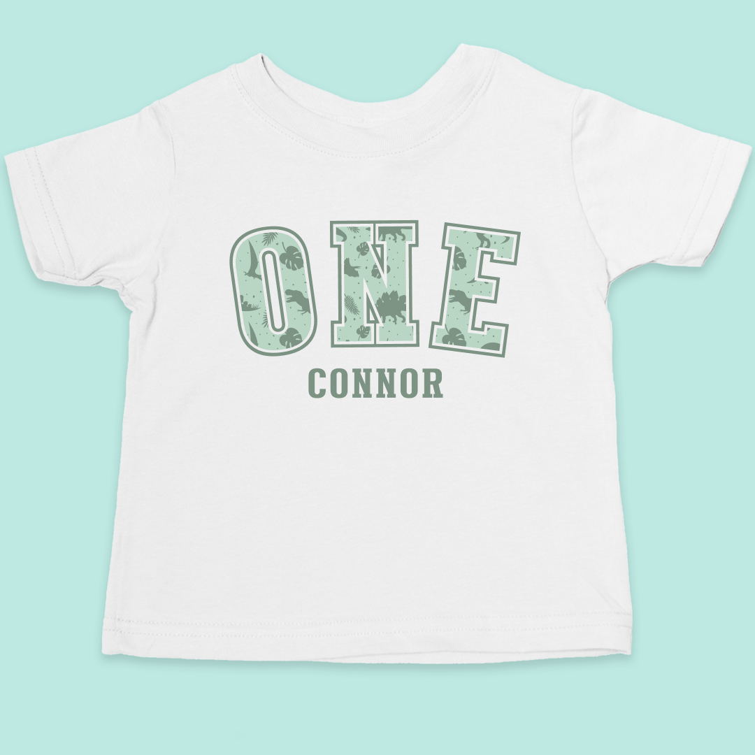 One Dinosaur Pattern T-Shirt