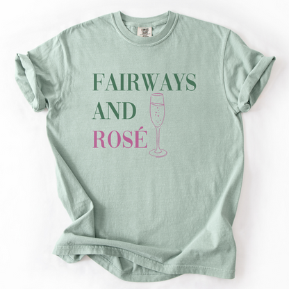 Fairways And Rose Golf T-Shirt
