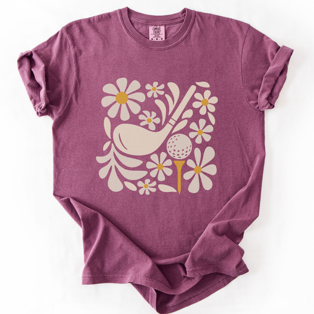 Boho Flower Golf T-Shirt